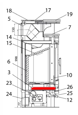 Haas+Sohn Eifel 230.17 bac à cendres