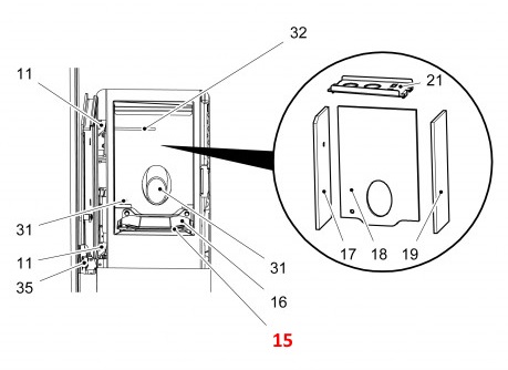 Haas+Sohn Pallazza II 519.08 pot de combustion