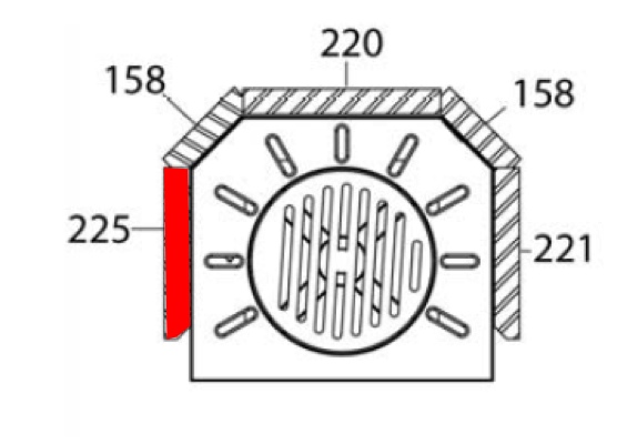 Haas+Sohn Bilbao 327.15 Seitenstein links vorne Feuerraumstein