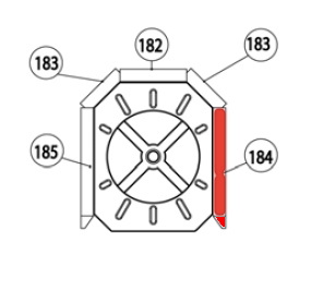 Haas+Sohn Isola 212.17 Pierre de paroi côté à droite à l’avant