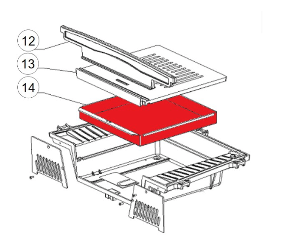 La Nordica Focolare 70 Piano Aschekasten A